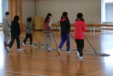 片付けの様子(スポーツ)